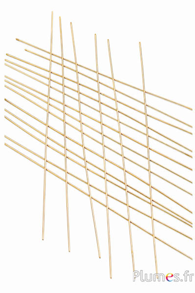 Metallstift - Ø 0,2 mm, Länge 37 cm - goldfarben